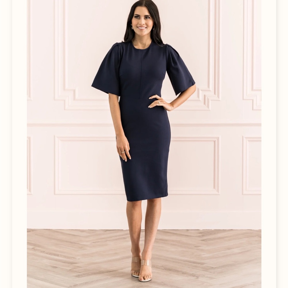 Rachel Parcell Navy Midi Dress